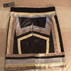 NWT Bebe sequin skirt